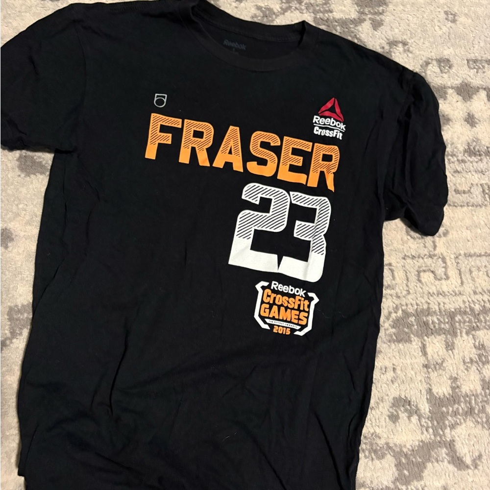 Mat Fraser Reebok Black and Orange 2015 CrossFit Tee